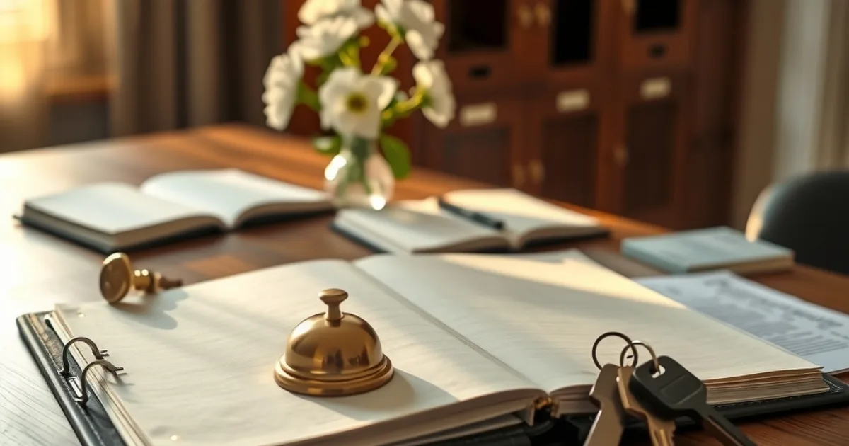 Manual de operaciones para un hotel pequeño: la plantilla mínima que funciona